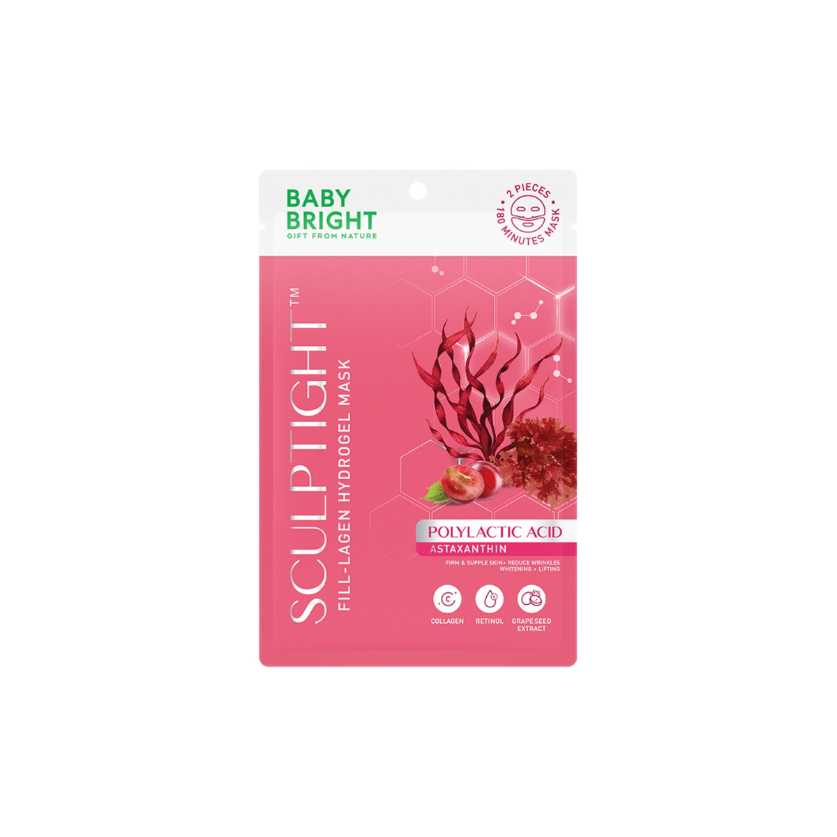 Baby Bright Sculptight Fill-Lagen Hydrogel Mask 20g เบบี้ ไบร์ท มาส์กผิวกระชับ