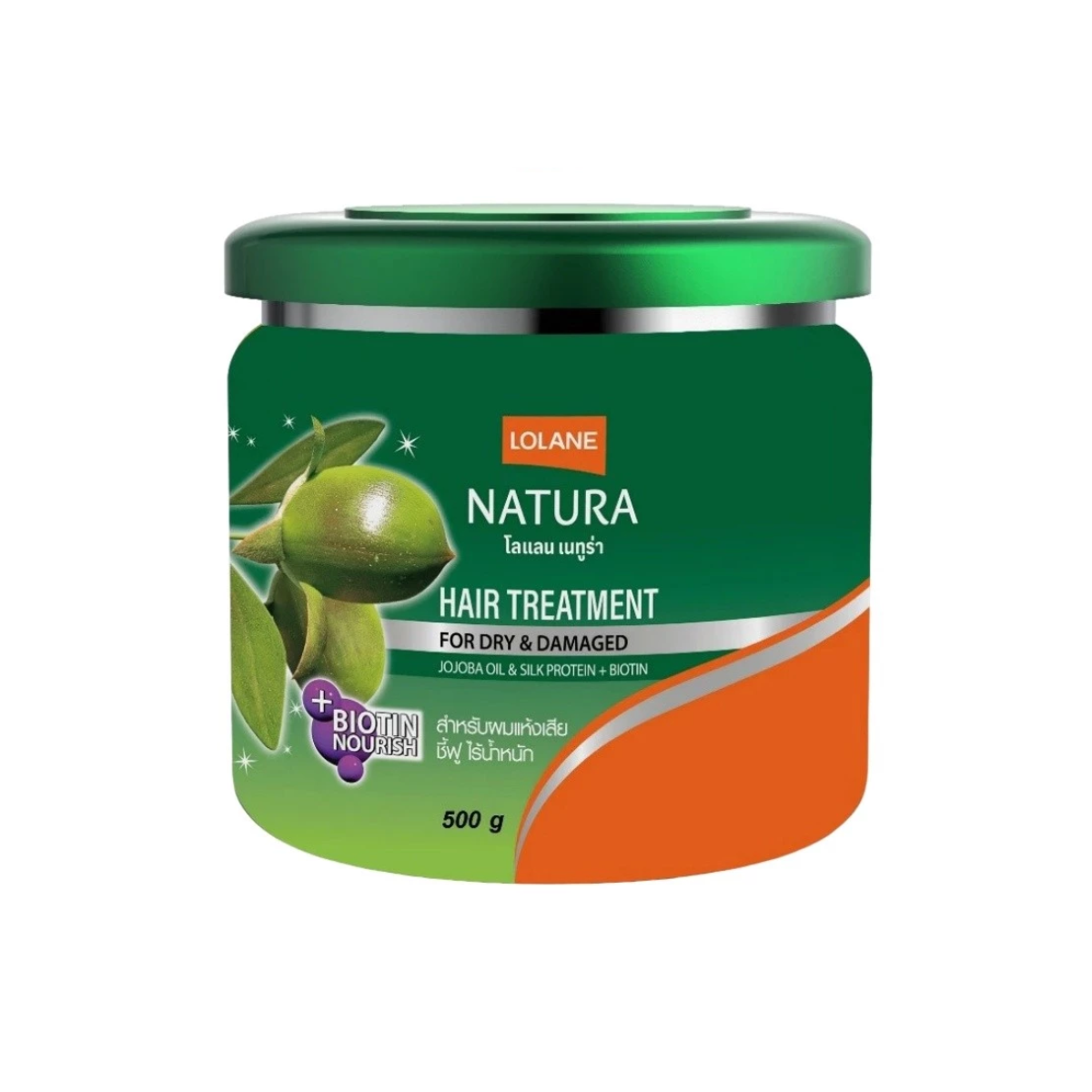 Lolane Natura Hair Treatment for Dry & Damaged Hair 500g โลแลน ทรีทเมนท์ผมแห้งเสีย