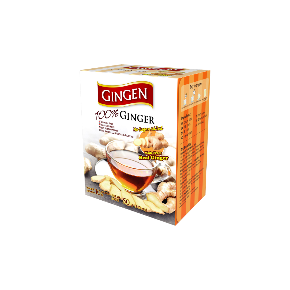 GINGEN Ginger Drink Powder 50g จินเจน น้ำขิง
