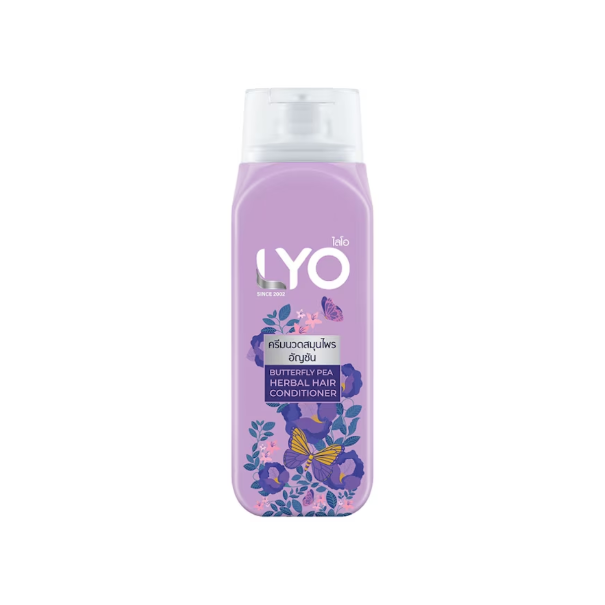 LYO Butterfly Pea Herbal Hair Conditioner 200ml ไลโอ ครีมนวดสมุนไพร อัญชัน