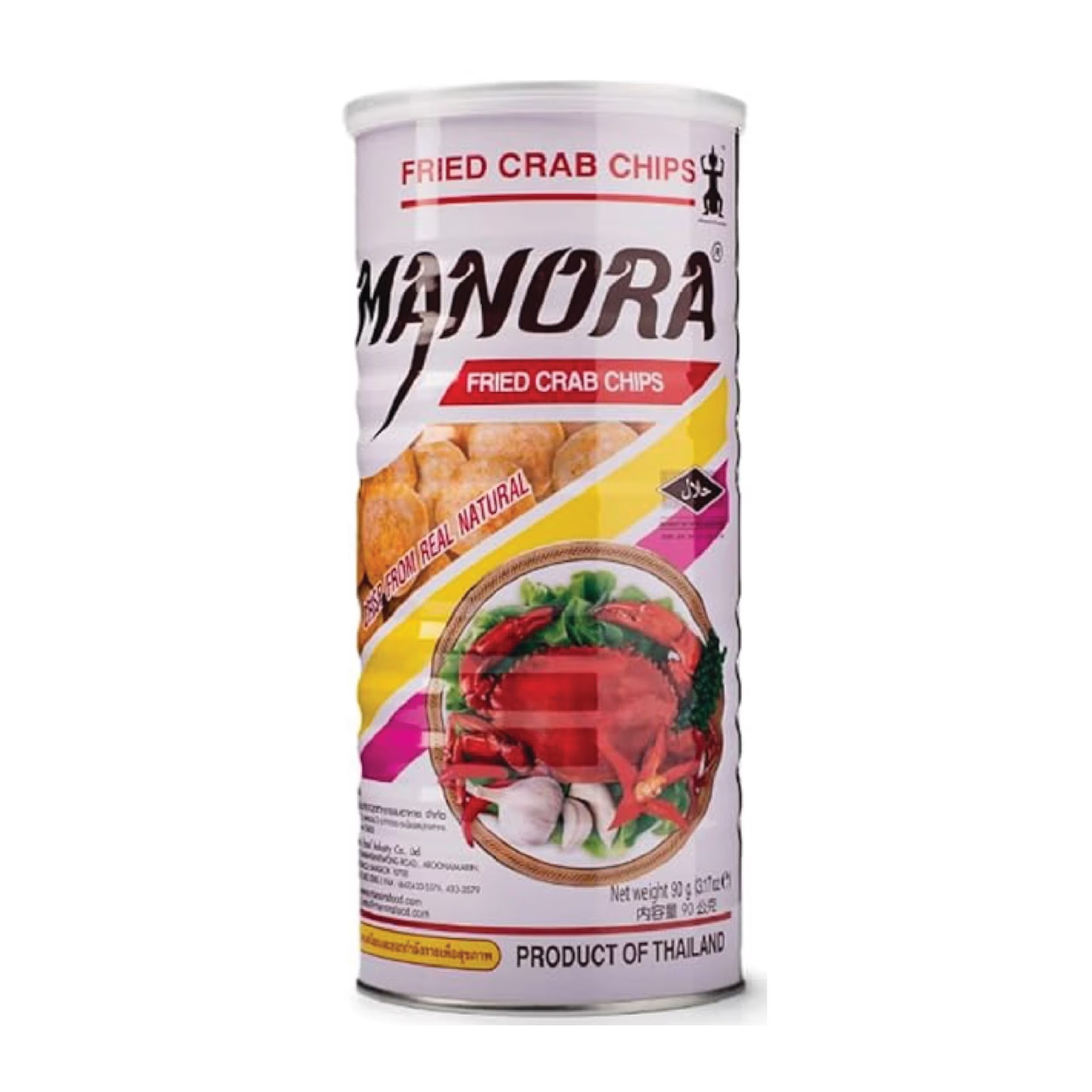 Manora Fried Crab Chips (Can) ข้าวเกรียบปูทอด มโนราห์
