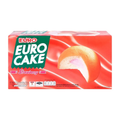 Euro Cake Strawberry Cream Filled Cake (Pack 12) ยูโร่ พัฟเค้กสอดไส้ครีมสตรอว์เบอร์รี่