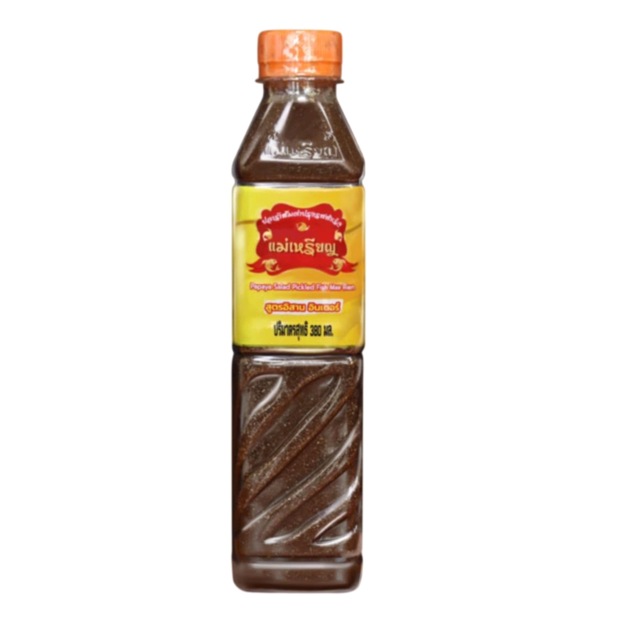Mae Rien Fermented Fish Sauce Isan Style (Orange Cap) 380 ml แม่เหรียญ น้ำปลาร้า สูตรอีสาน อินเตอร์ ฝาส้ม