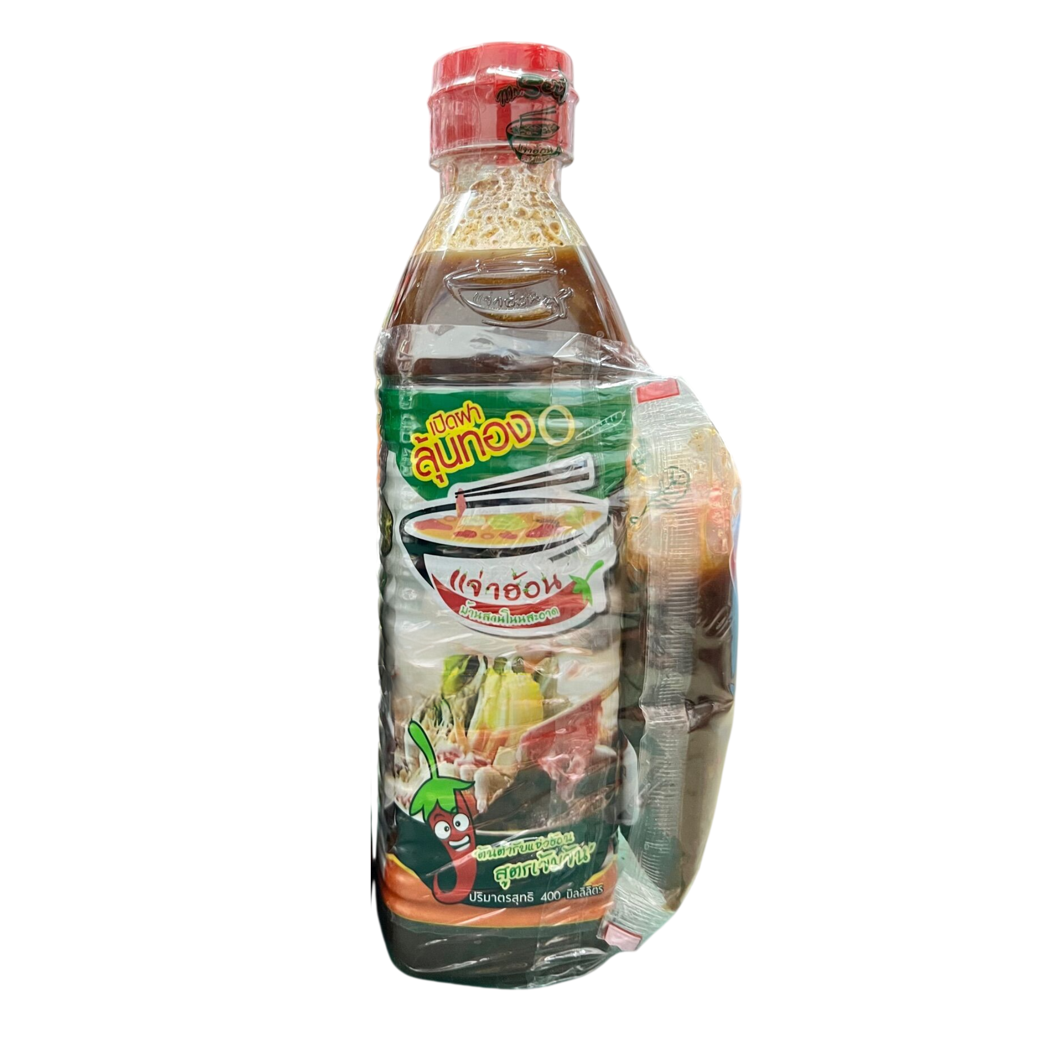 Baan Suan Non Sa-ard Jaew Hon Sauce 400ml แจ่วฮ้อนบ้านสวนโนนสะอาด แดง(ขม)