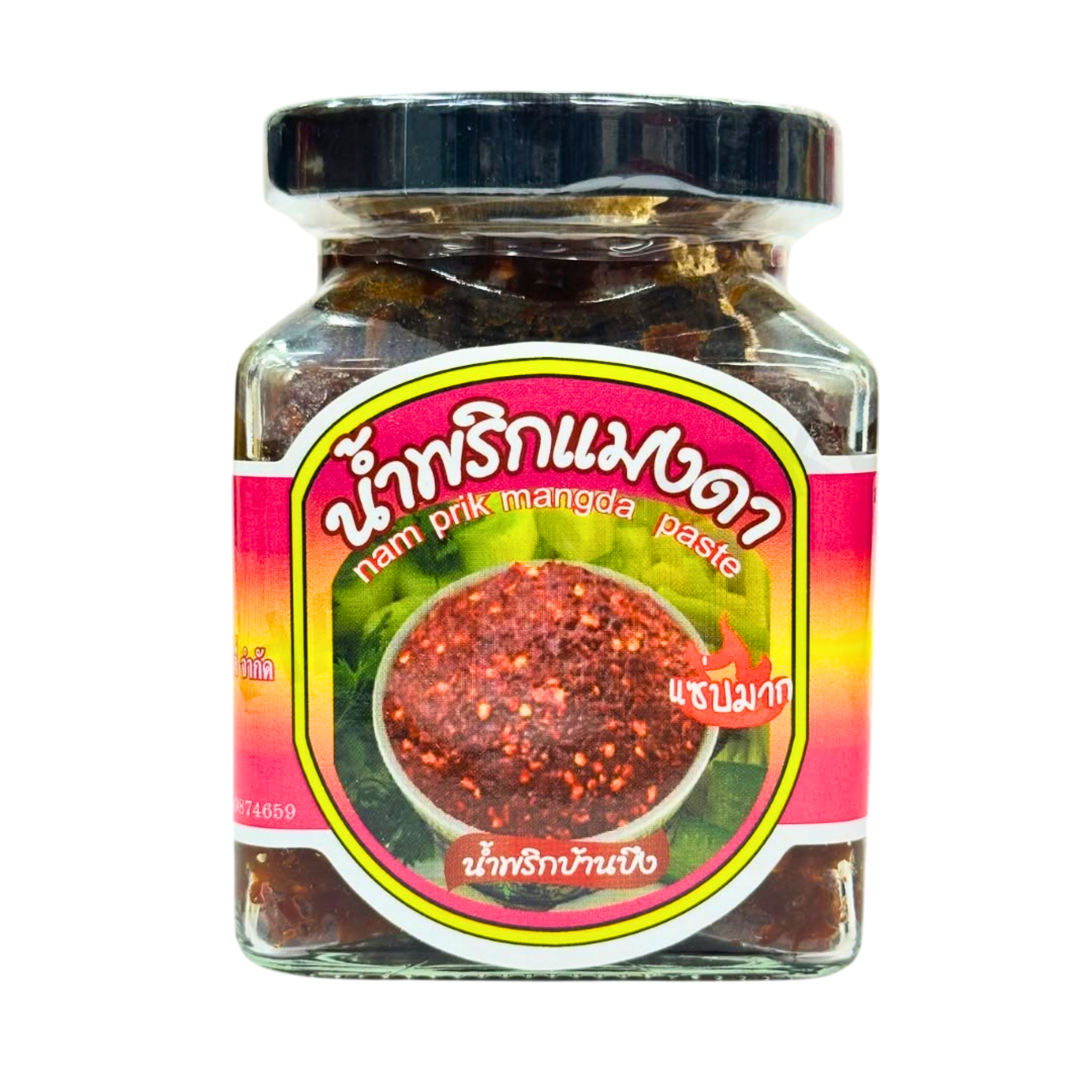 Pantainorasingh Nam Prik Mangda Paste banbung 200g น้ำพริกแมงดา บ้านบึง