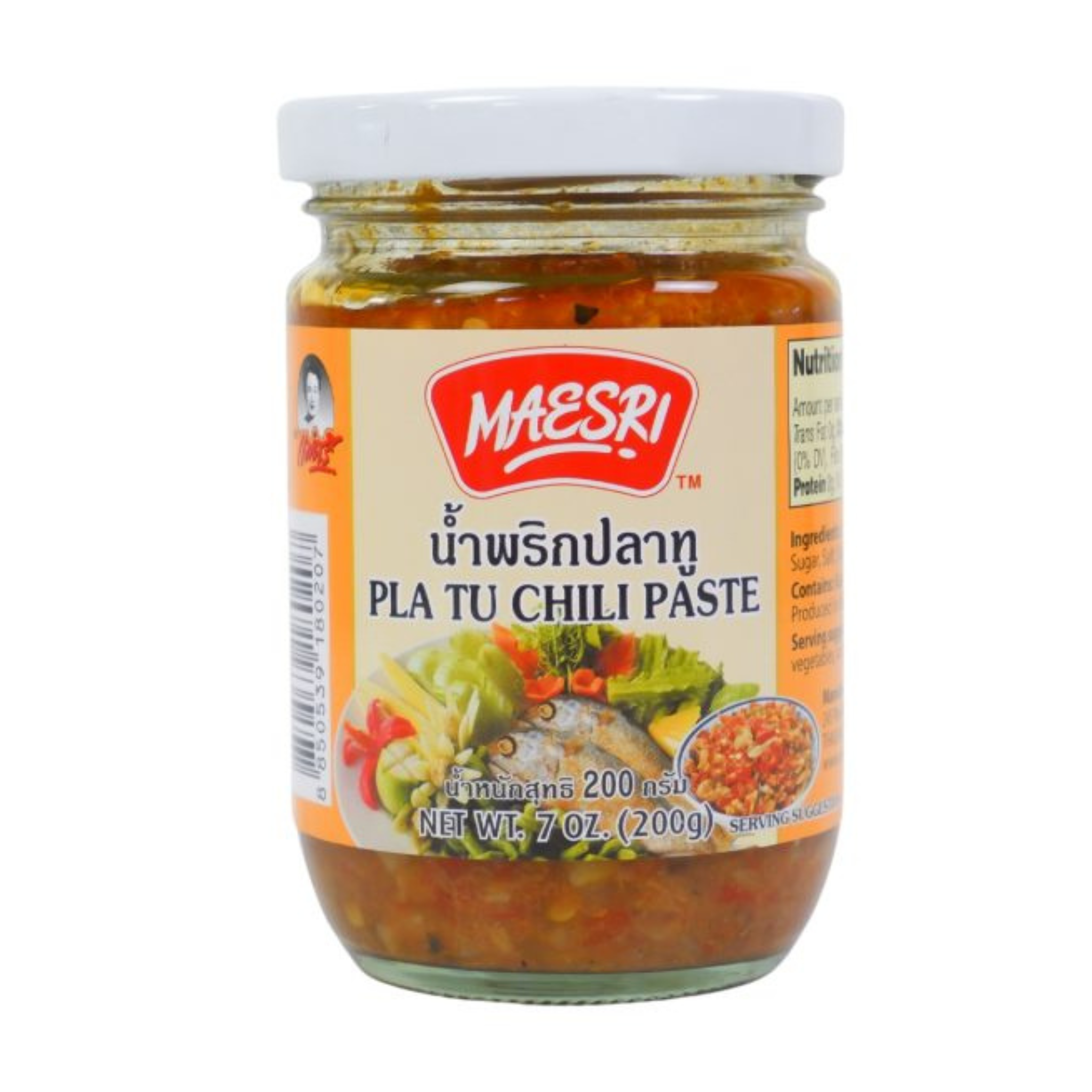 Maesri Pla Tu Chili Paste 200g แม่ศรี น้ำพริกปลาทู