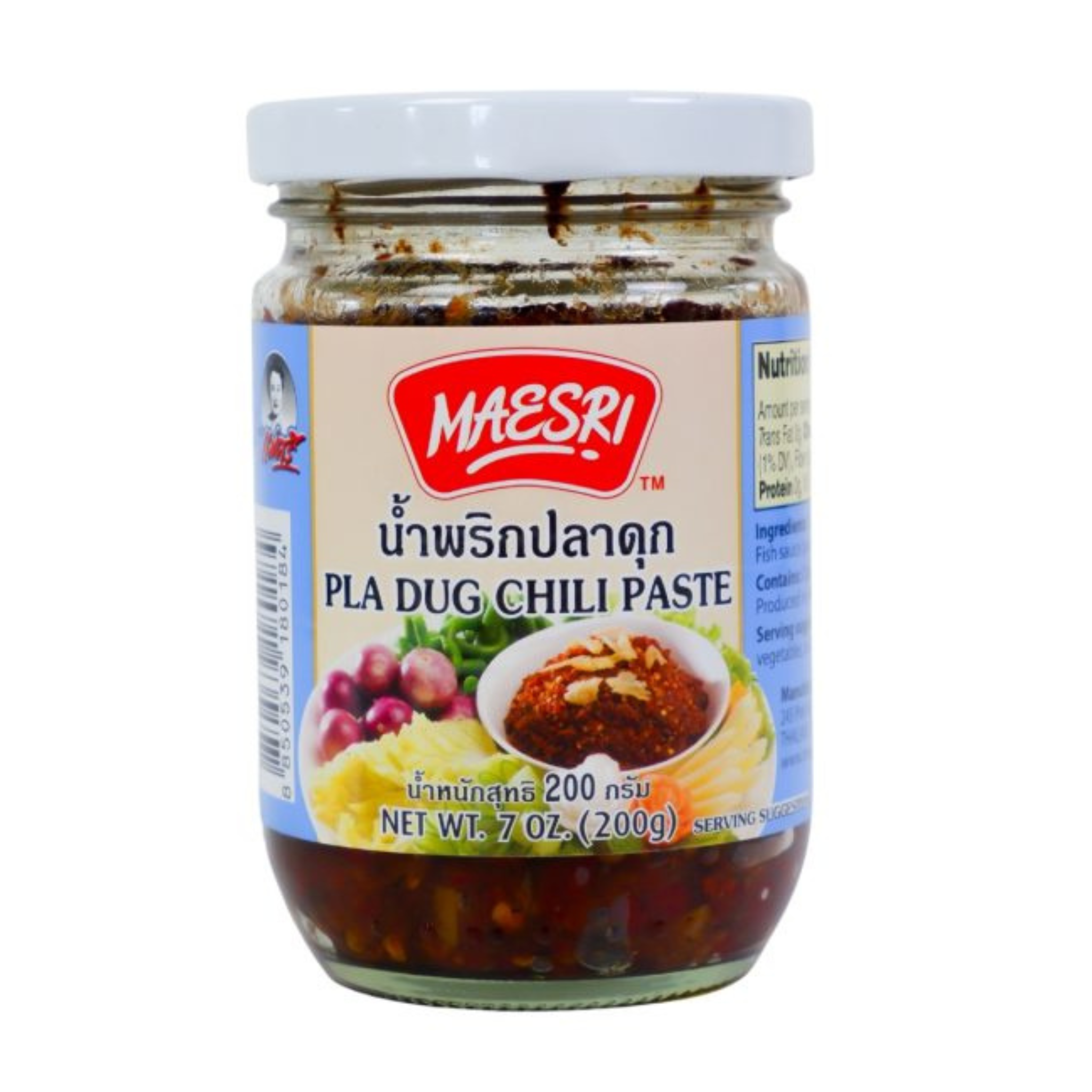Maesri Pla Dug Chili Paste 200g แม่ศรี น้ำพริกปลาดุก