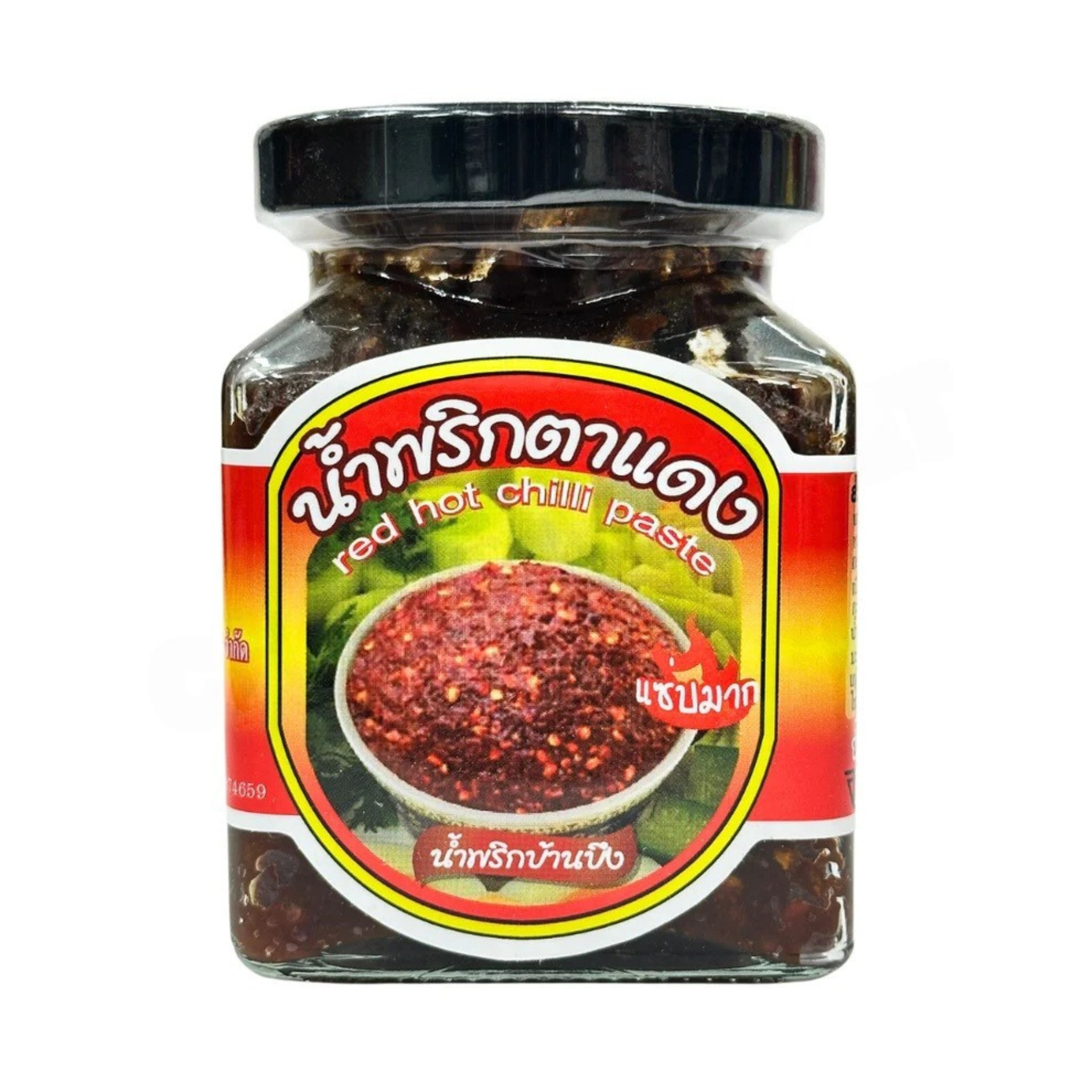 Mae Rusmee Nam Prik Ta Dang  banbung 200g น้ำพริกตาแดงสูตรดั้งเดิม บ้านบึง