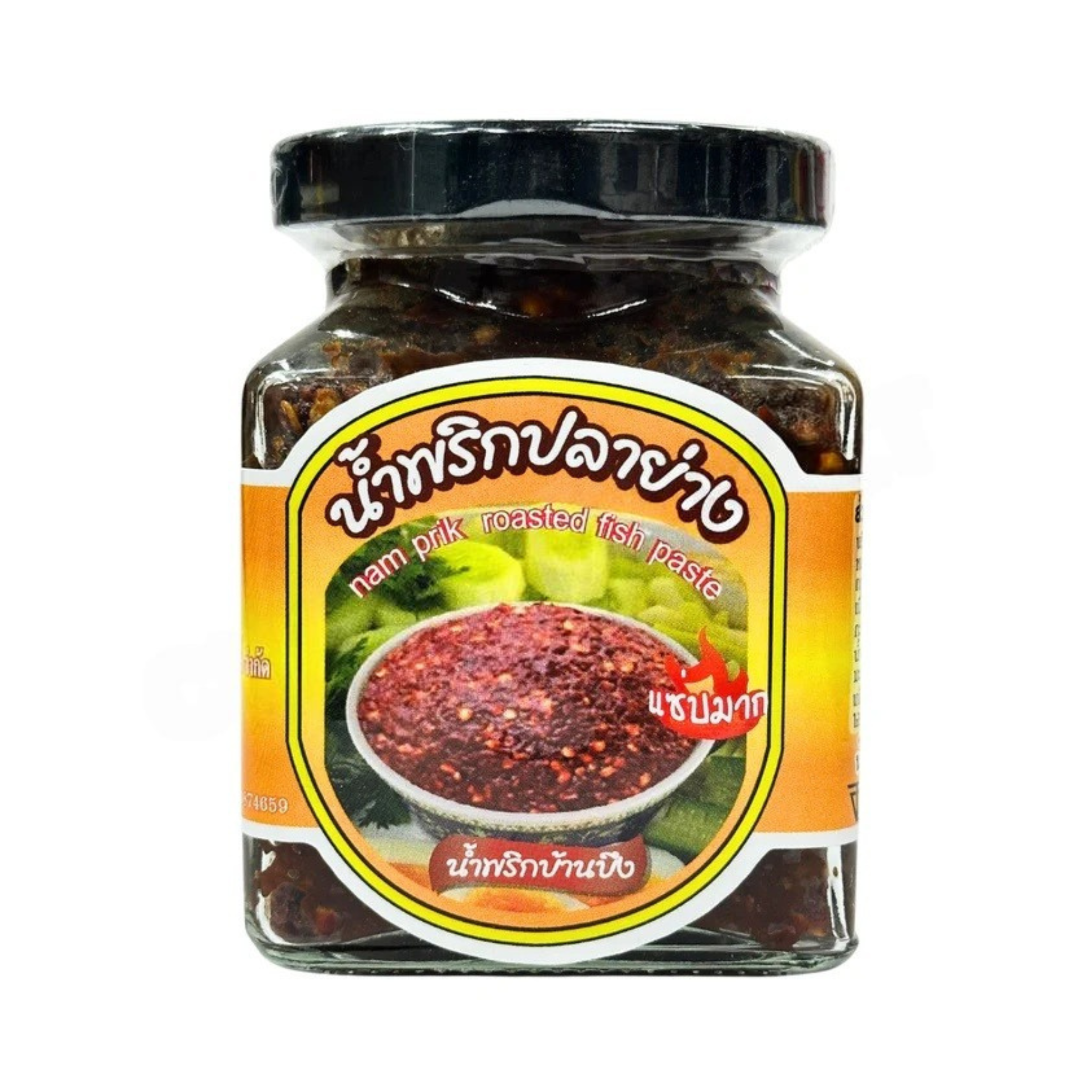 Mae Rusmee Nam Prik Roasted Fish Chilli Paste banbung 200g น้ำพริกปลาย่าง บ้านบึง