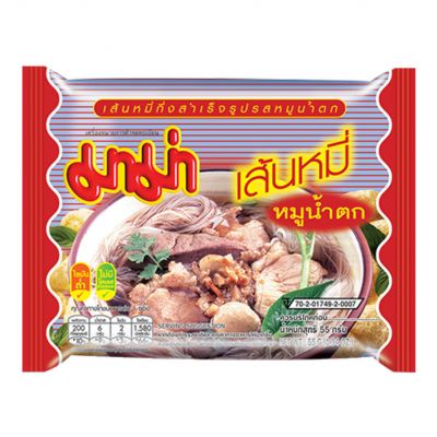 Mama Moo NamTok Vermicelli (Carton) มาม่าเส้นหมี่ หมูน้ำตก(ลัง)