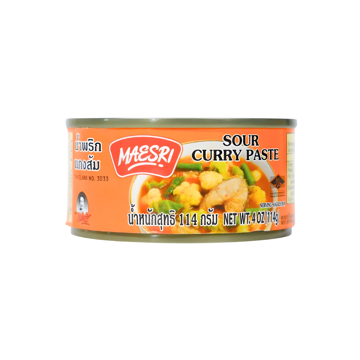 Maesri Sour Curry Paste 114g แม่ศรี พริกแกงส้ม