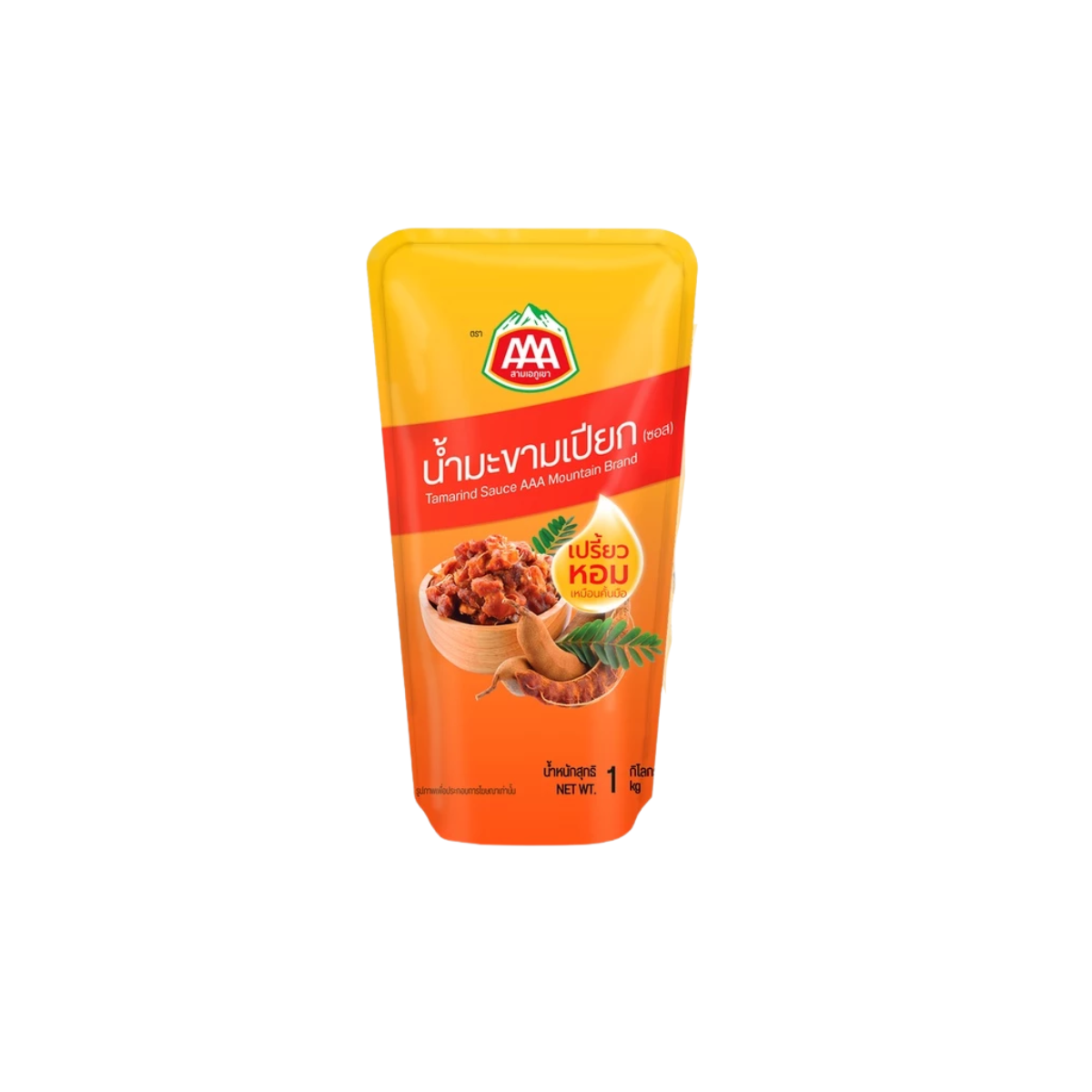 AAA Mountain Tamarind Pulp 1kg สามเอภูเขา น้ำมะขามเปียกเข้มข้น