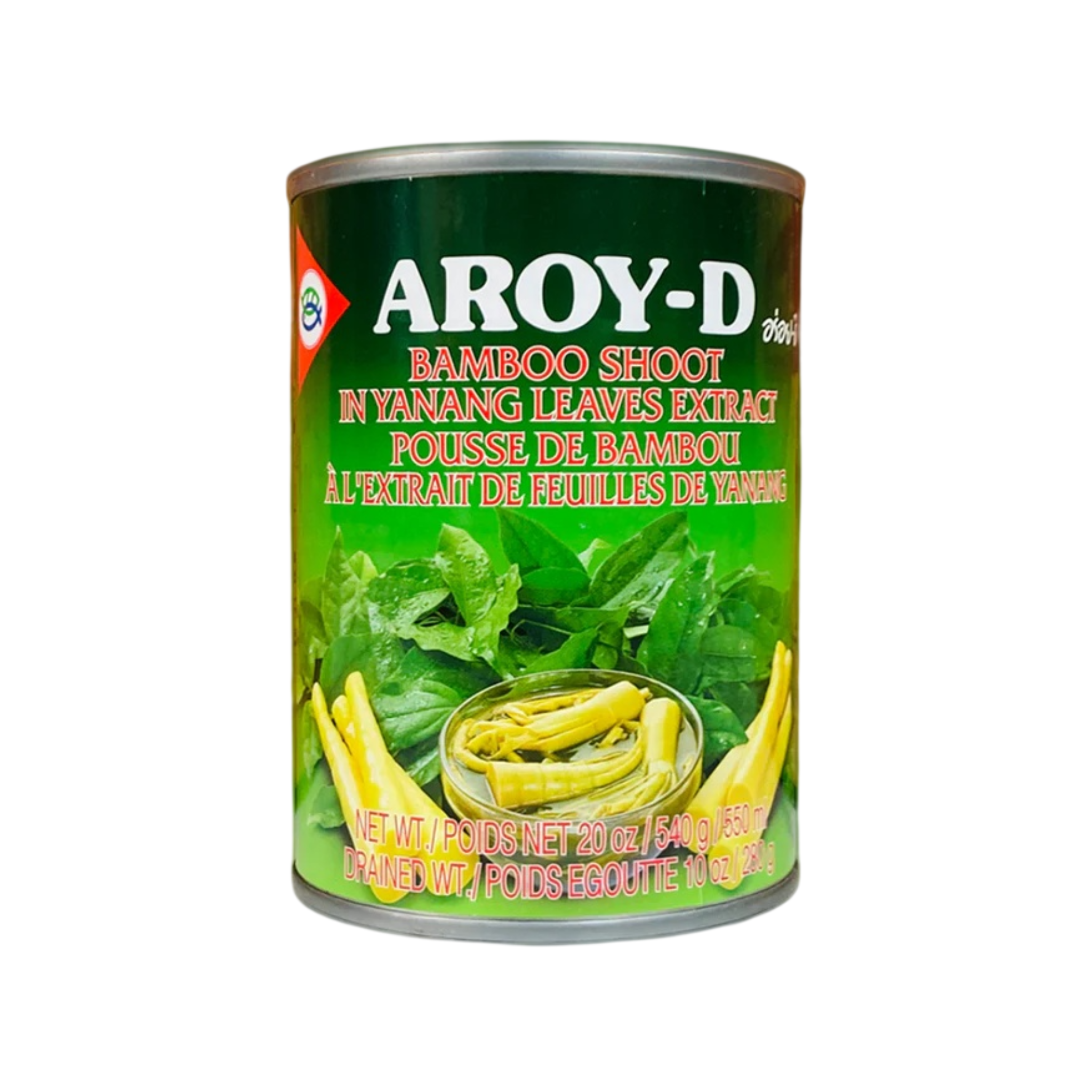 AROY-D Bamboo Shoot in Yanang Leaves  540g อร่อยดีหน่อไม้ไผ่ในน้ำย่านาง