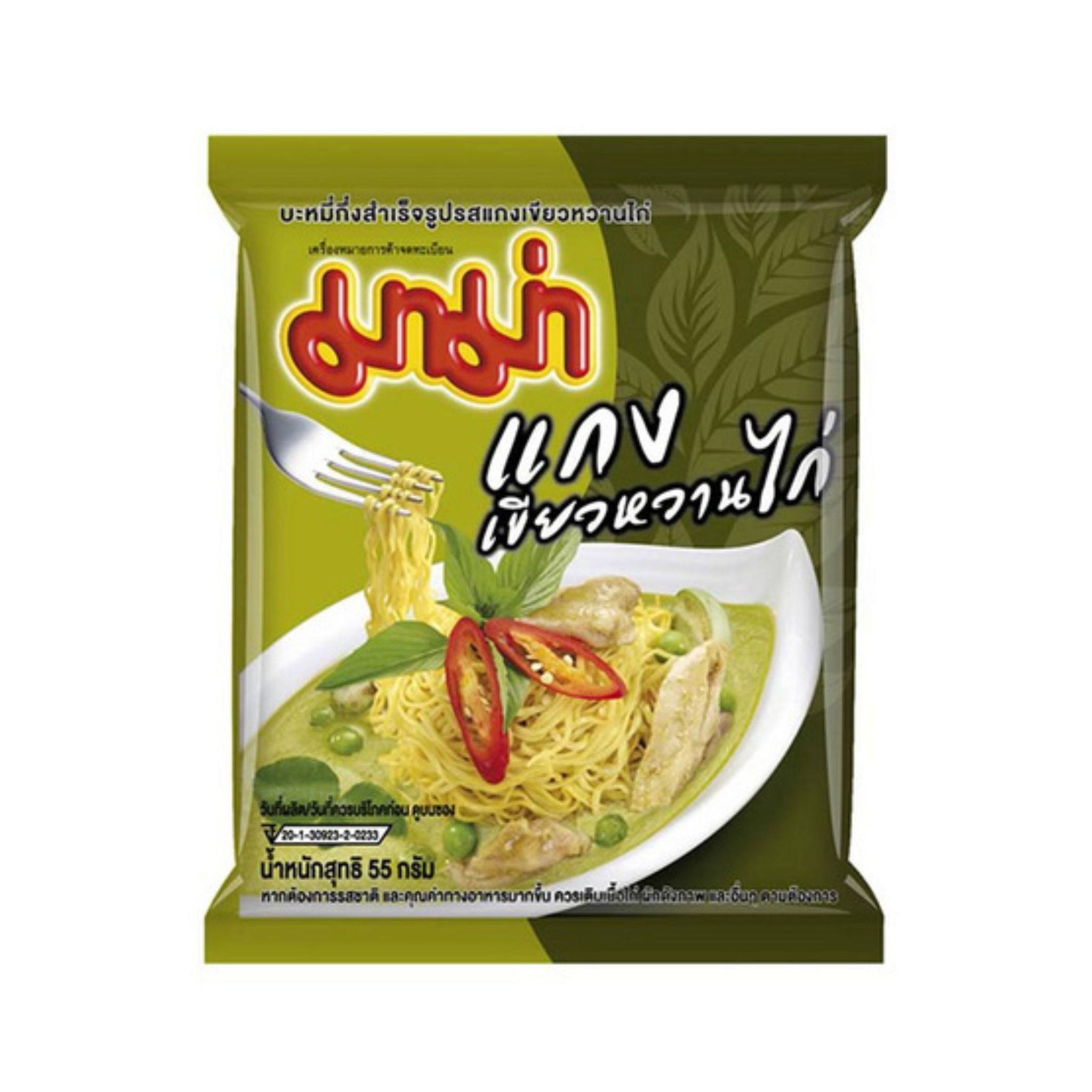 Mama Green Curry Chicken (Carton) มาม่าแกงเขียวหวานไก่ (ลัง)