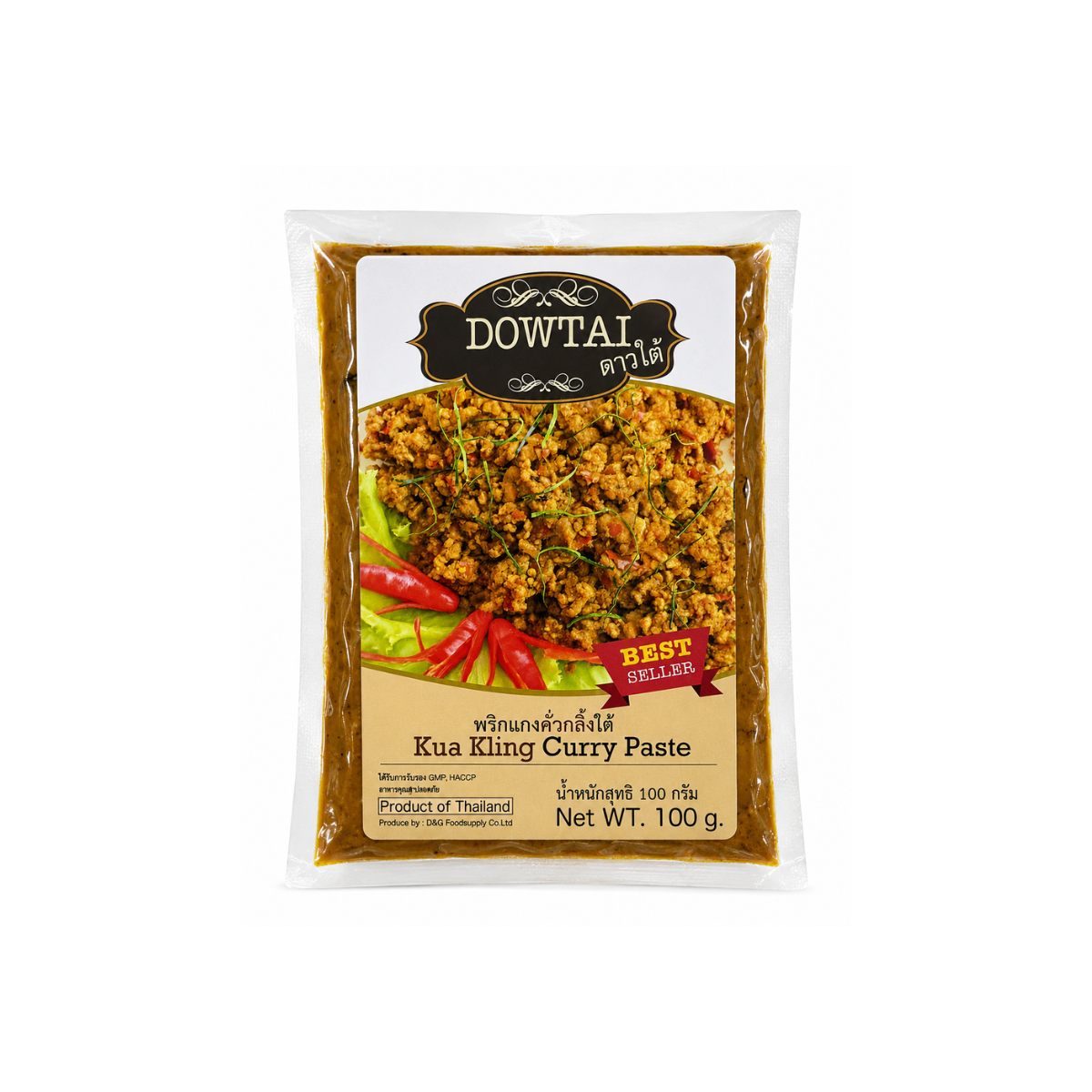 Dowtai Kua Kling Curry Paste 100g ดาวใต้ พริกแกงคั่วกลิ้ง