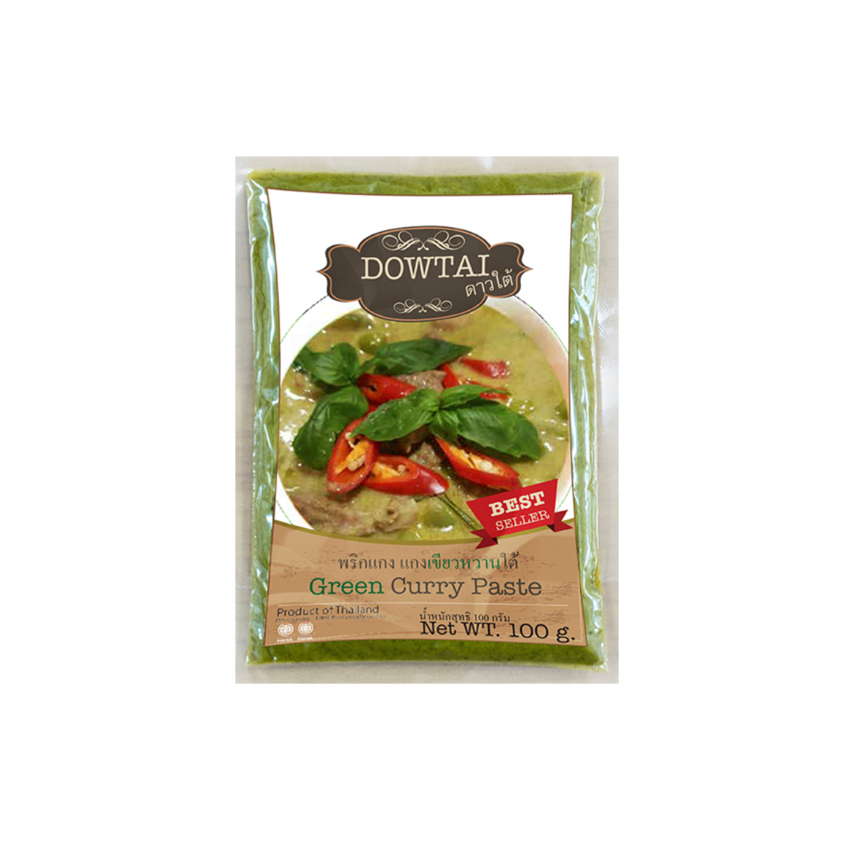 Dowtai Green Curry Paste 100g ดาวใต้ พริกแกงเขียวหวาน
