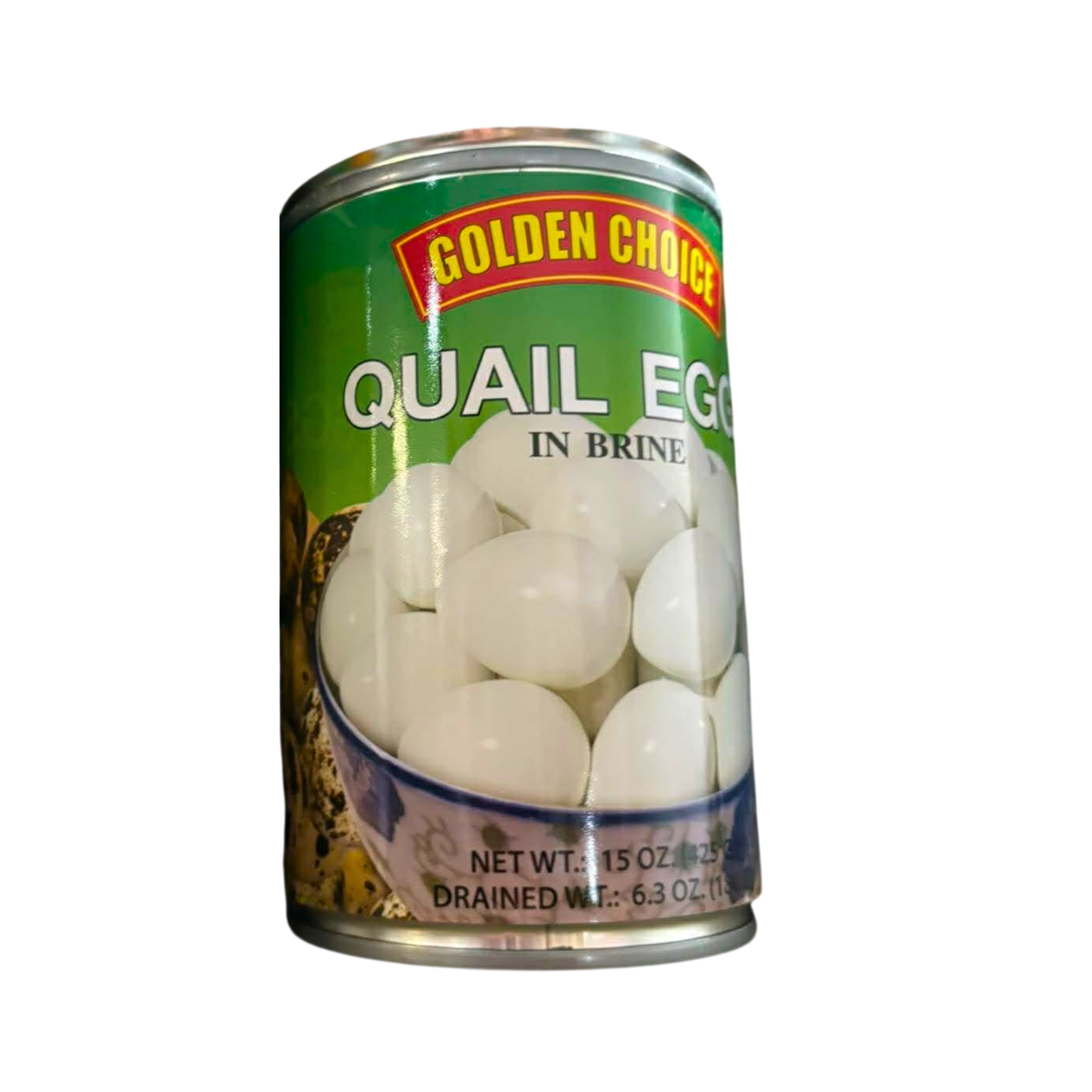 Golden Choice Quail Eggs in Water 425ml ไข่นกกระทาในน้ำ (ตรา โกลเด้นช้อยส์)