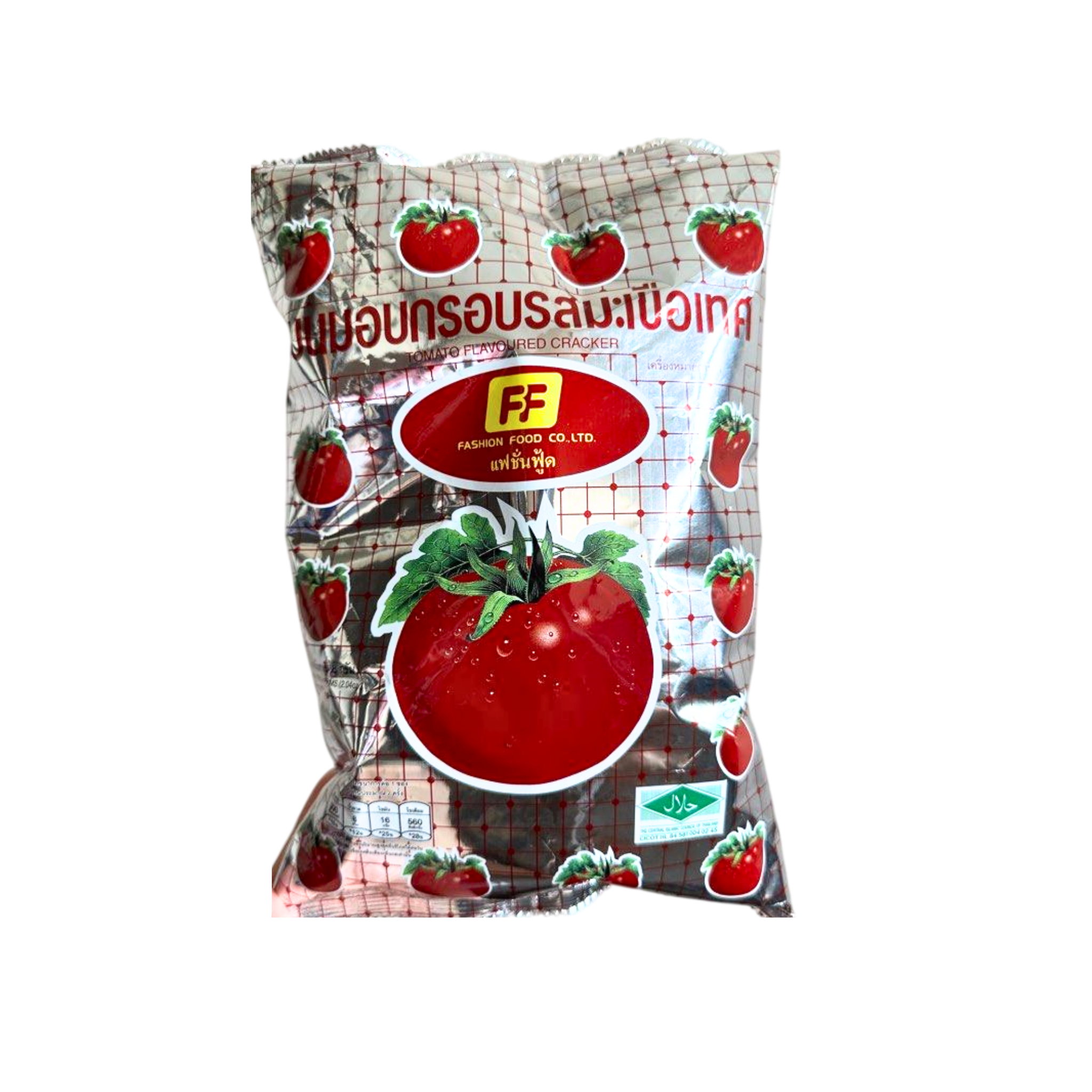 FF Cracker Tomato Flavor 28g เอฟเอฟ ข้าวเกรียบ รสมะเขือเทศ