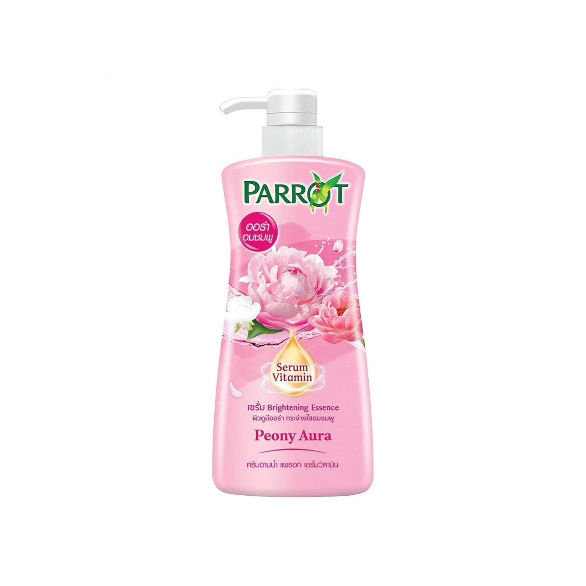 Parrot Peony Aura Shower Cream 450ml แพรอทครีมอาบน้ำ พีโอนี่ ออร่า