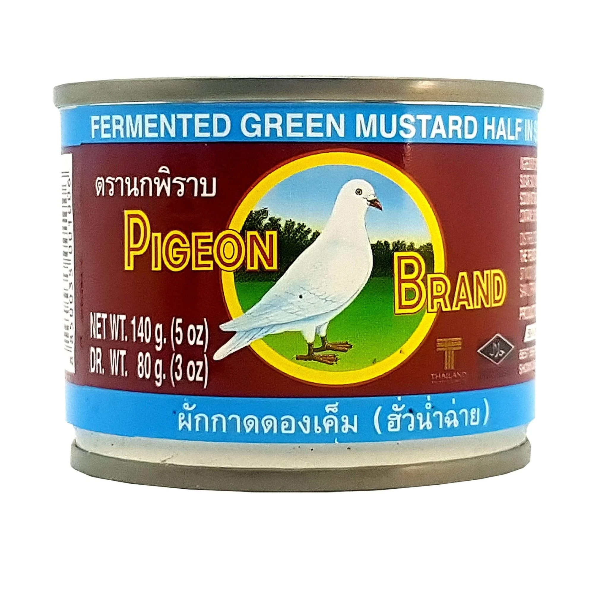 Pigeon Pickled Green Mustard Half In Soy Sauce 140g นกพิราบผักกาดดองเค็ม