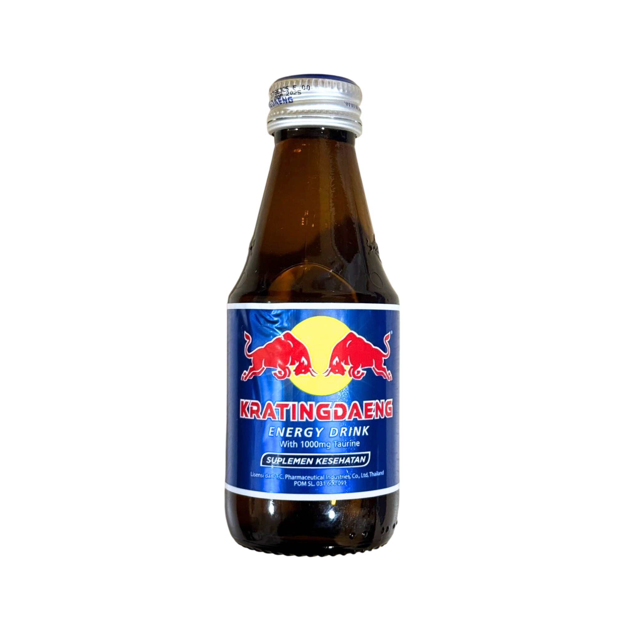 KratingDaeng Red Bull Energy Drink Glass Bottle 150ml กระทิงแดง ขวดแก้ว