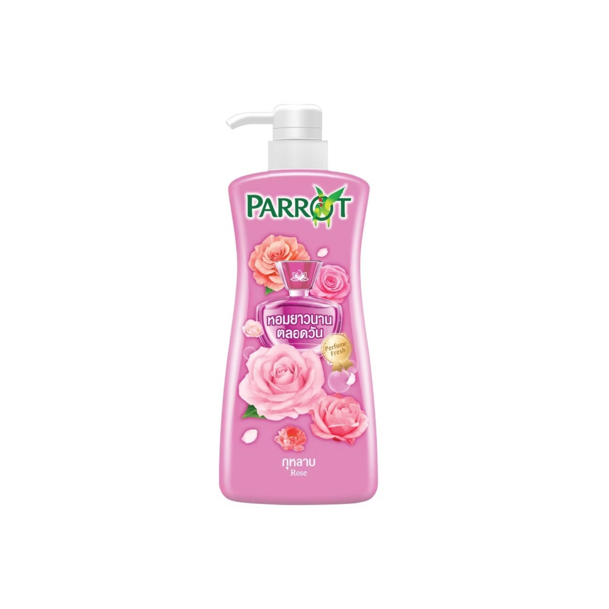 Parrot Rose Fragrance Shower Cream 450ml แพรอท ครีมอาบน้ำ กลิ่นกุหลาบ