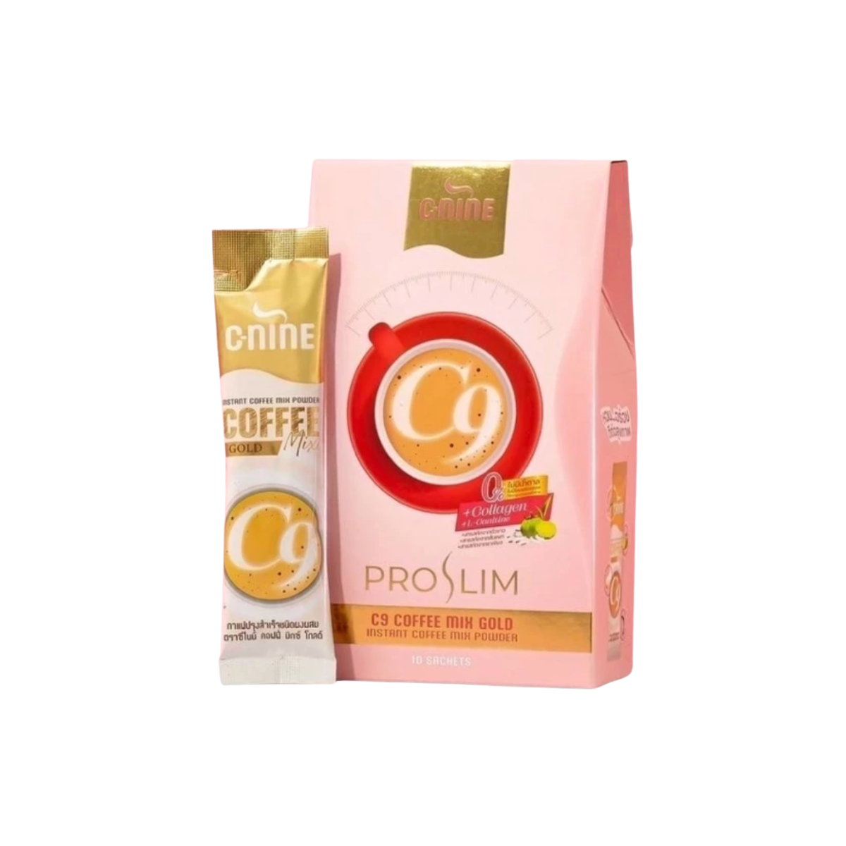 C9 C-Nine Coffee Mix Gold 150g 10 Sachets ซีไนน์ คอฟฟี่ มิกซ์ โกลด์