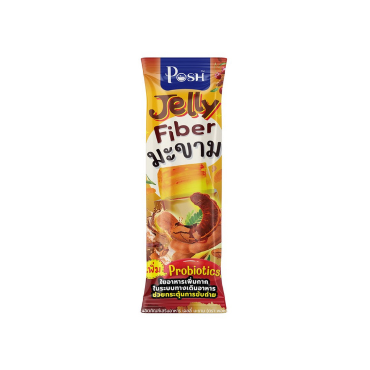 Posh Medica Tamarind Fiber Jelly 28g พอช เจลลี่มะขาม ไฟเบอร์