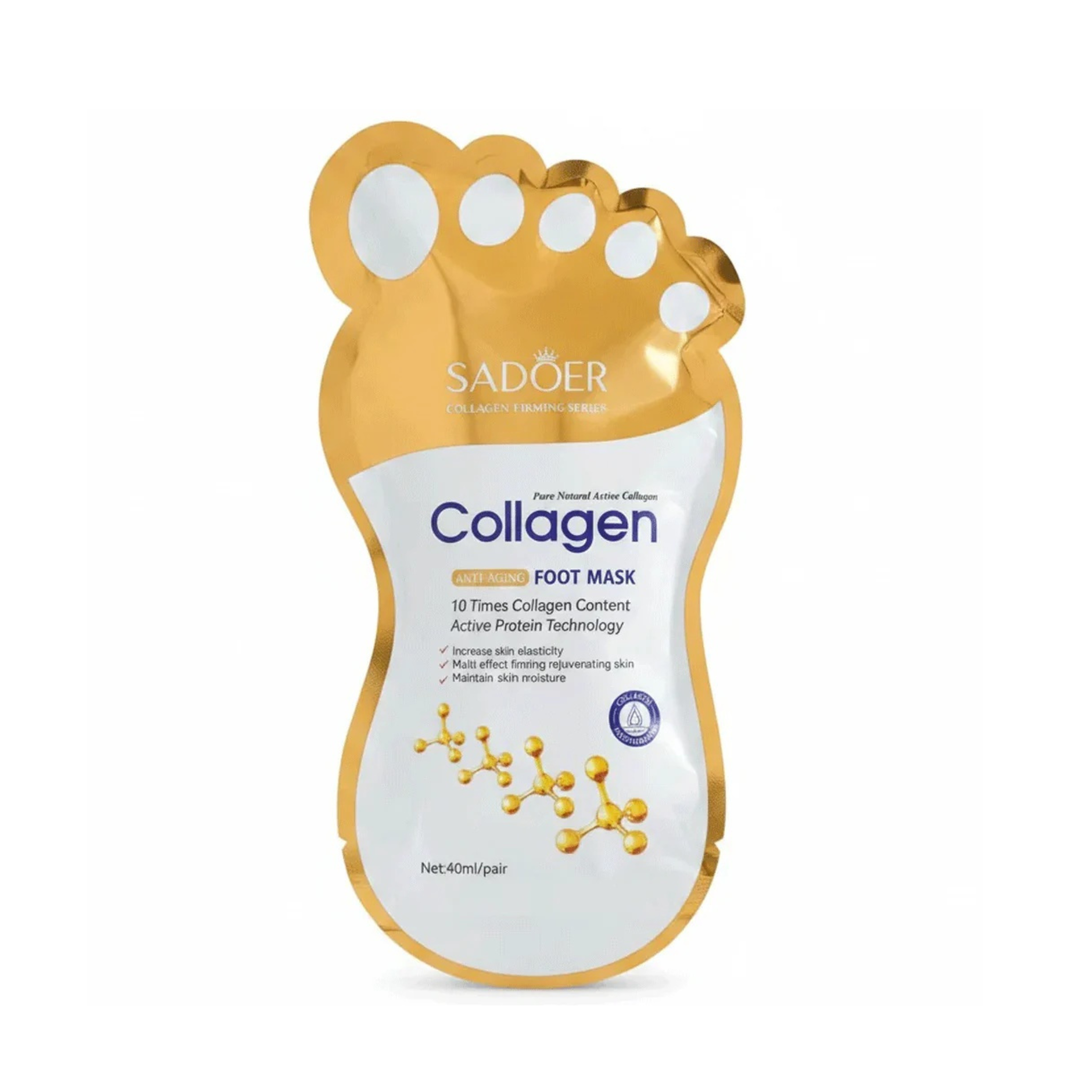 SADOER Collagen Foot Mask 40ml มาส์กเท้าสูตรโบนคอลลาเจน