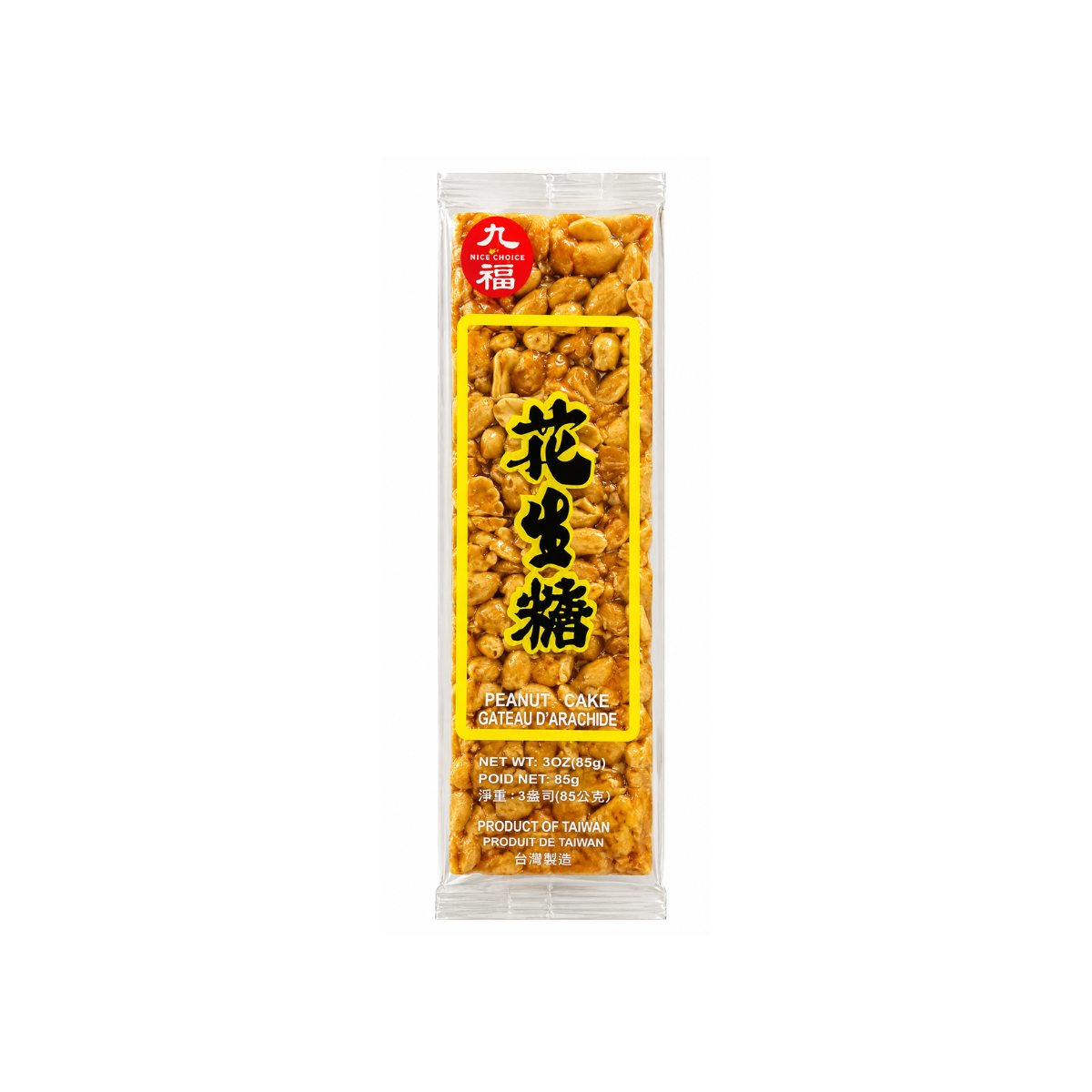 Nice Choice Jiufu Peanut Cake 85g ไนซ์ ชอยซ์ จิ่วฟู่ ขนมถั่วลิสง