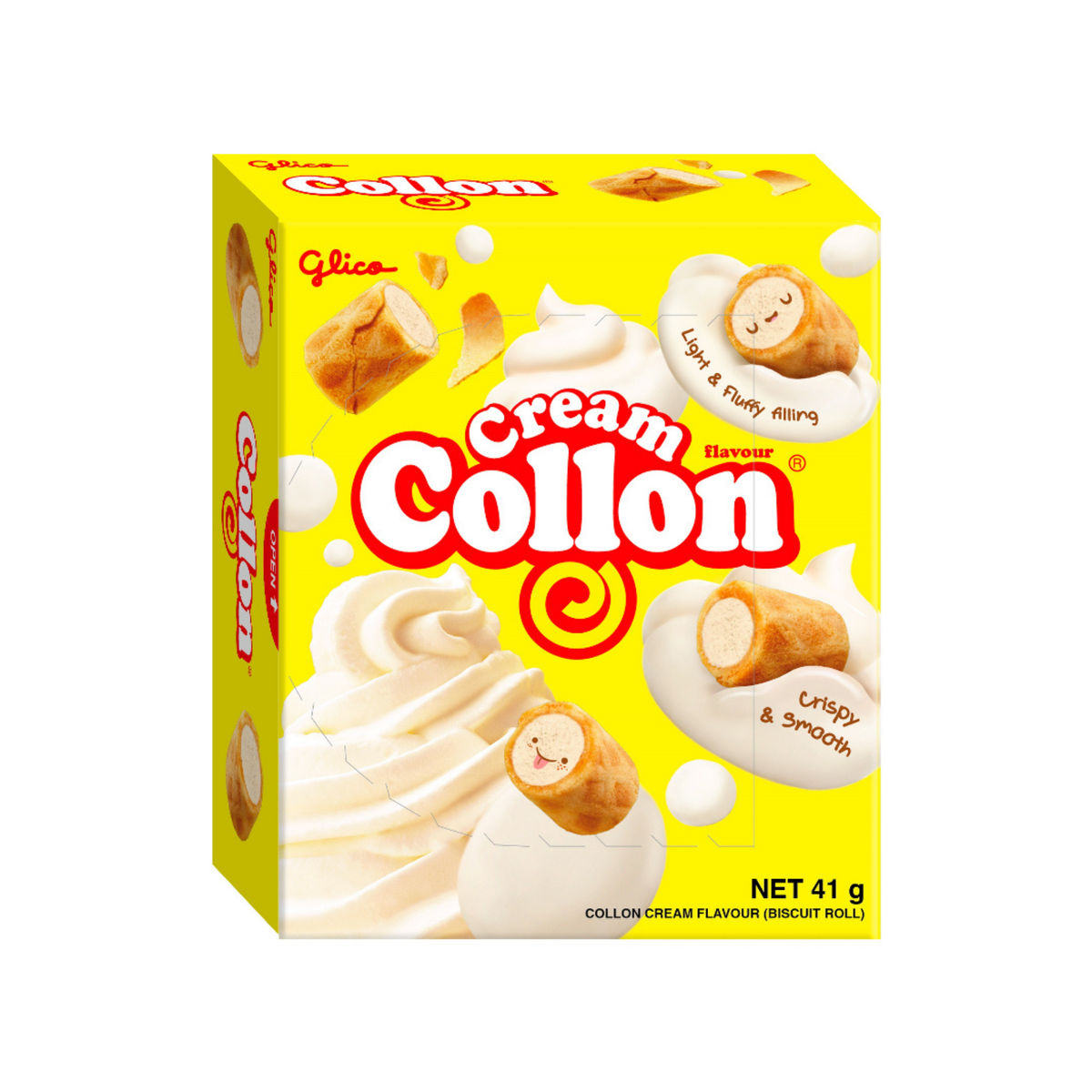 Glico Collon Biscuit Roll - Cream กูลิโกะ โคลลอน บิสกิตโรล รสครีม