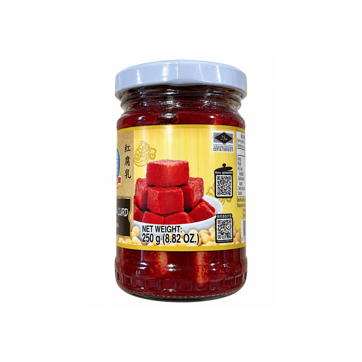 Dek Som Boon Red Bean Curd 250g เด็กสมบูรณ์ เต้าหู้ยี้แดง