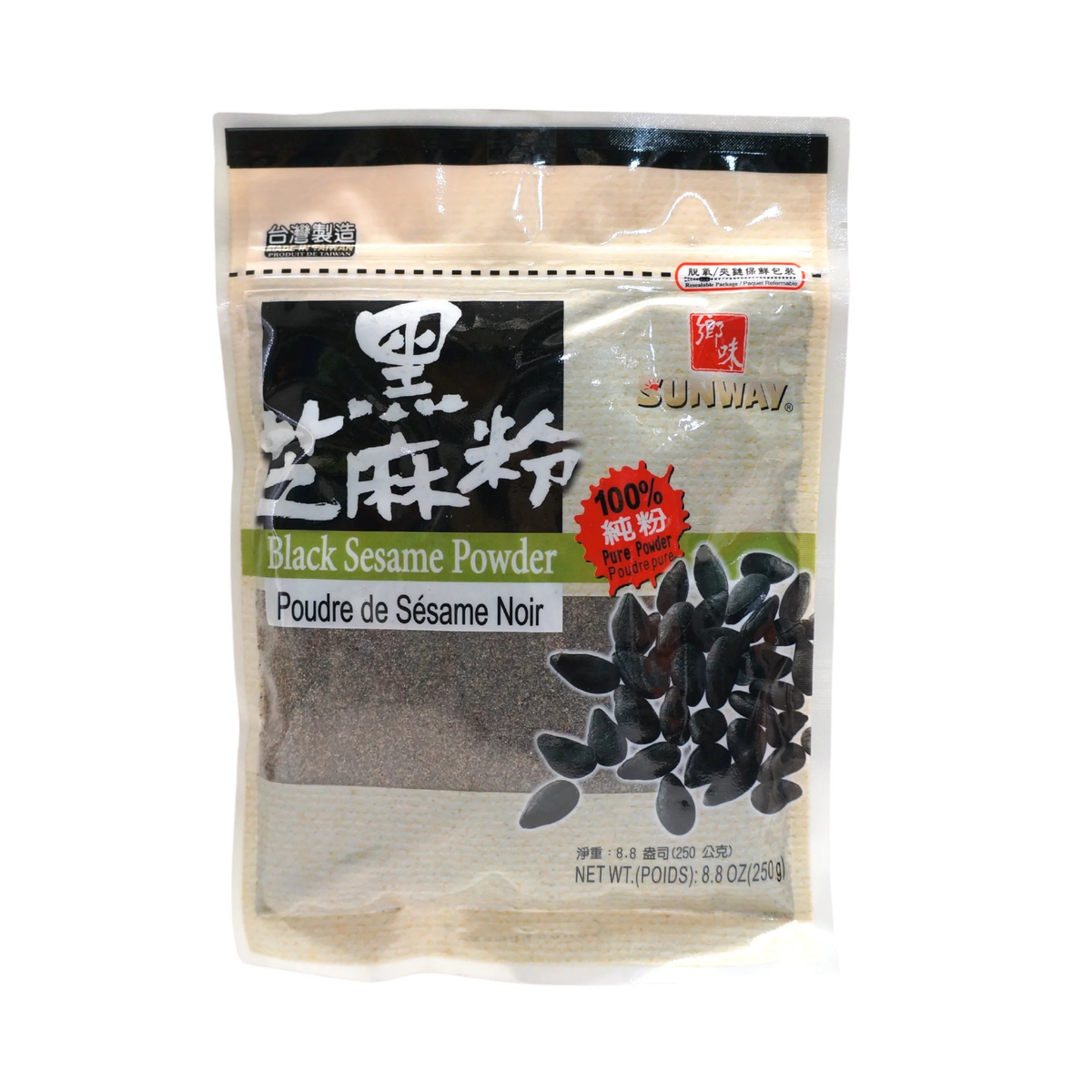Sunway Black Sesame Powder 250g  ผงงาดำแท้ 100%