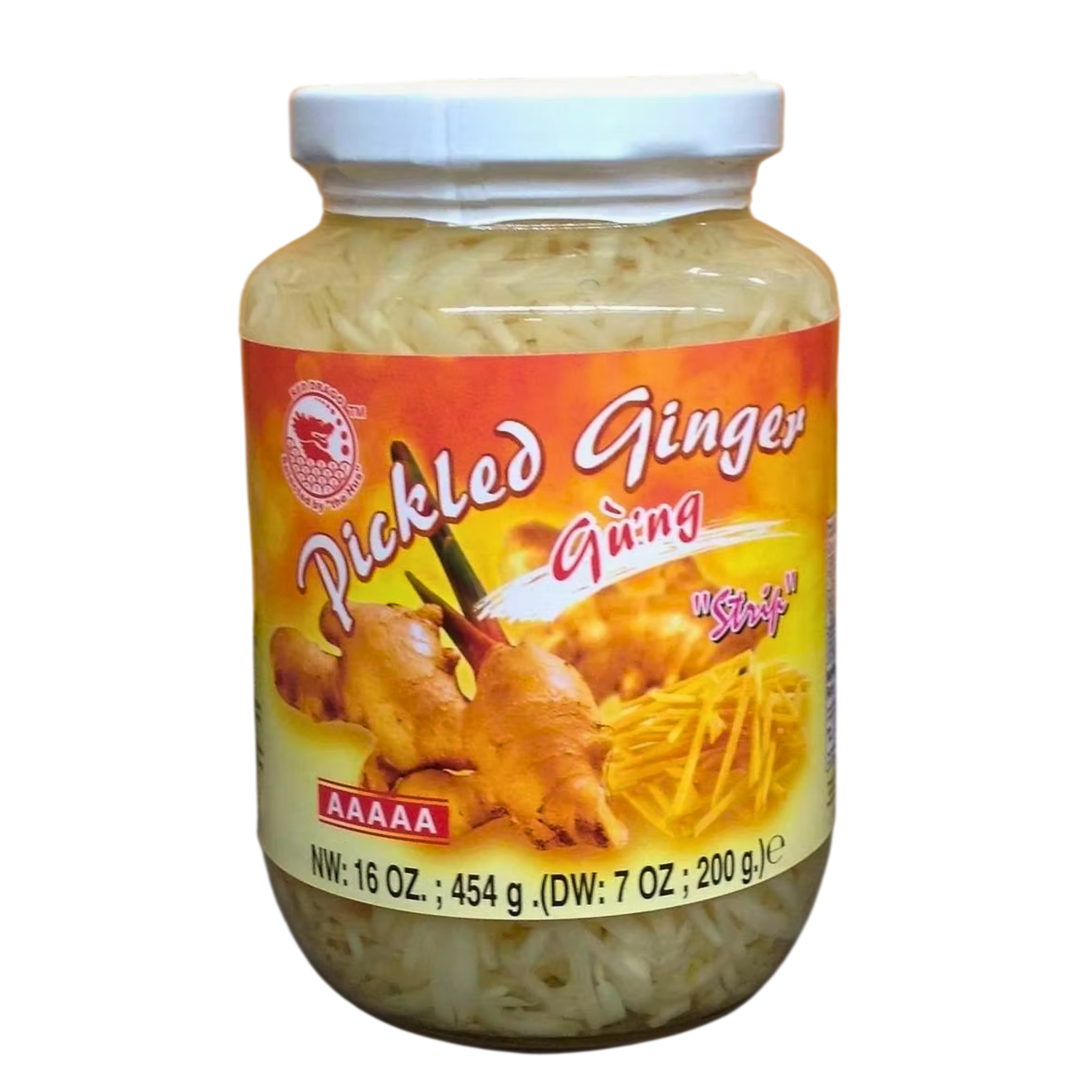 RD Pickled Ginger Strip 454g ขิงดองหั่นเส้น