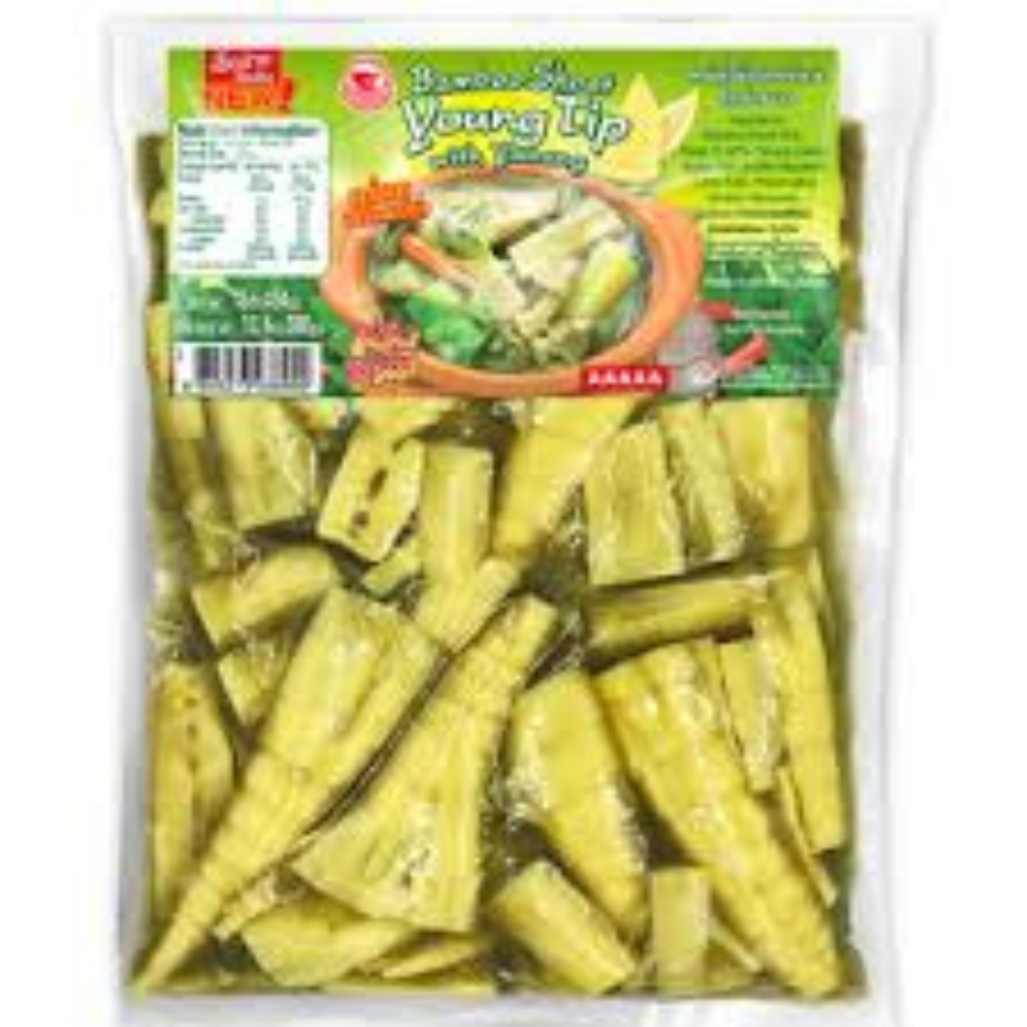 RD Bamboo Shoot Young Tip w/ Yanang หน่อไม้ยอดอ่อนใบย่านาง