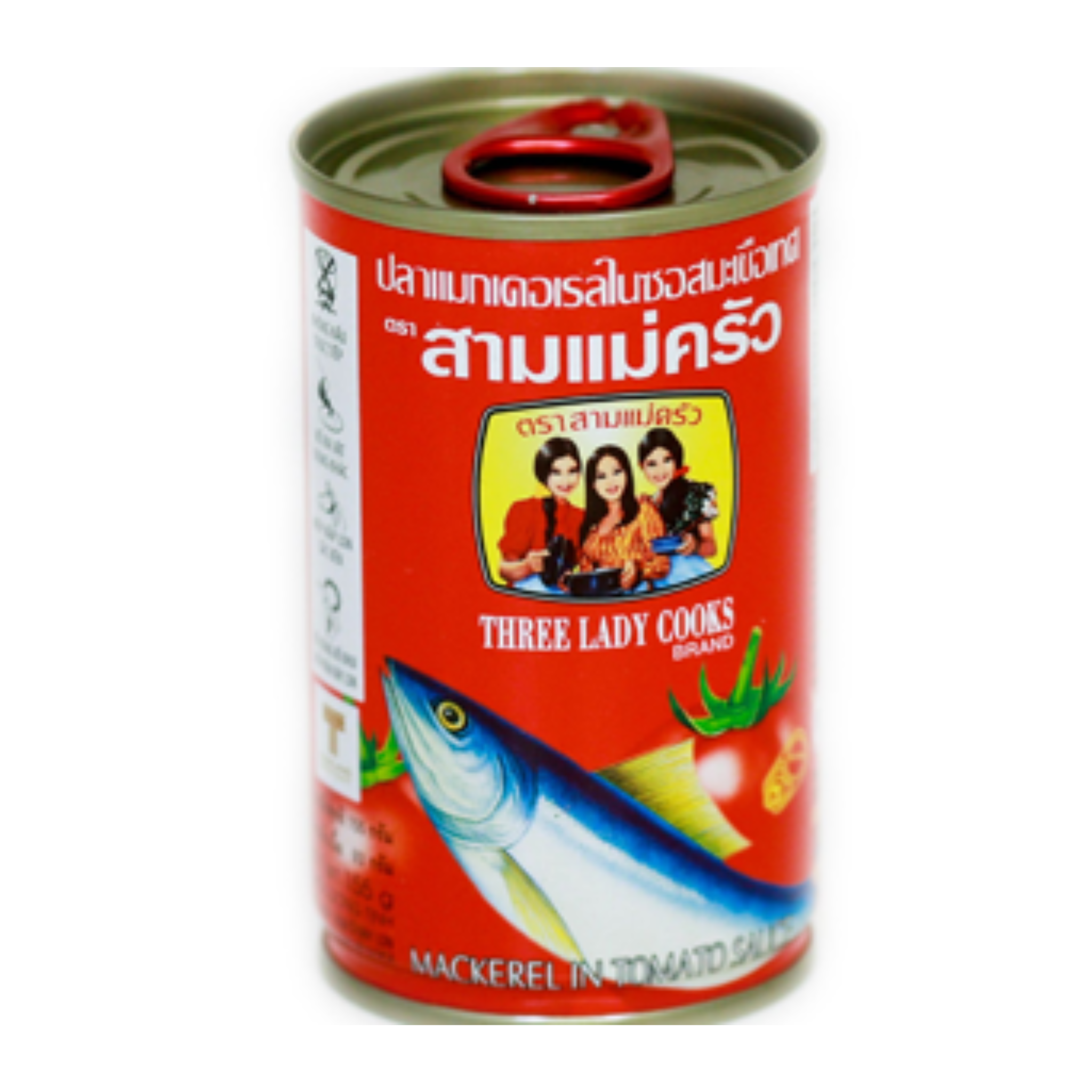 Three Lady Mackerel in Tomato ปลากระป๋องตราสามแม่ครัว