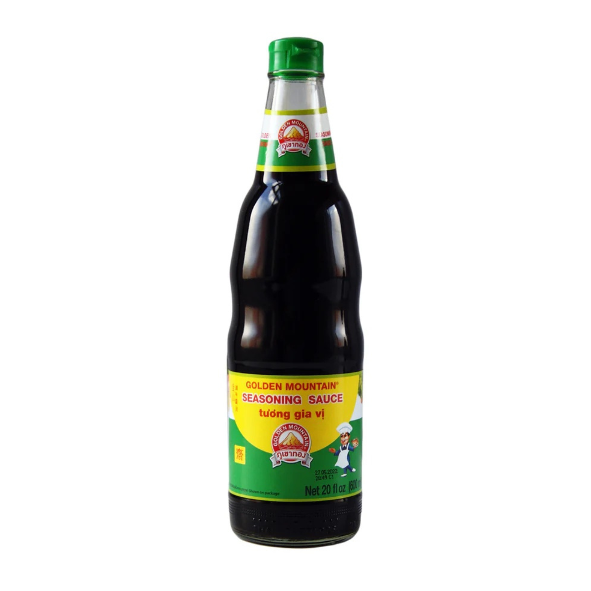 Golden Mountain Seasoning Sauce 600ml ภูเขาทองซอสปรุงรสฝาเขียว