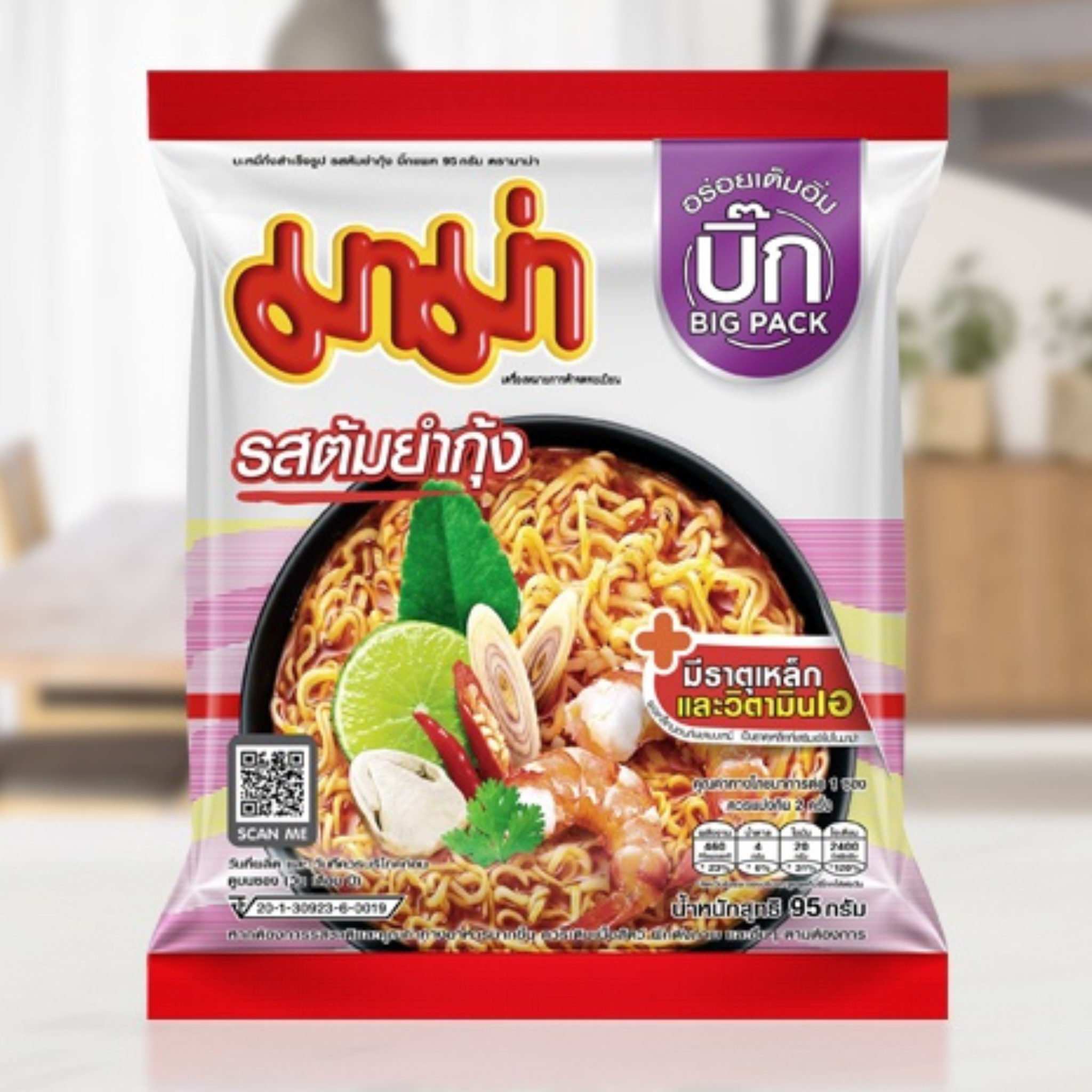 Mama Shrimp Tom Yum Big Pack (Carton) มาม่าต้มยำกุ้ง บิ๊กแพค (ลัง)