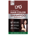 LYO Hair Color Shampoo Red Brown (6 Packs) แชมพูปิดผมขาว สีน้ำตาลประกายแดง