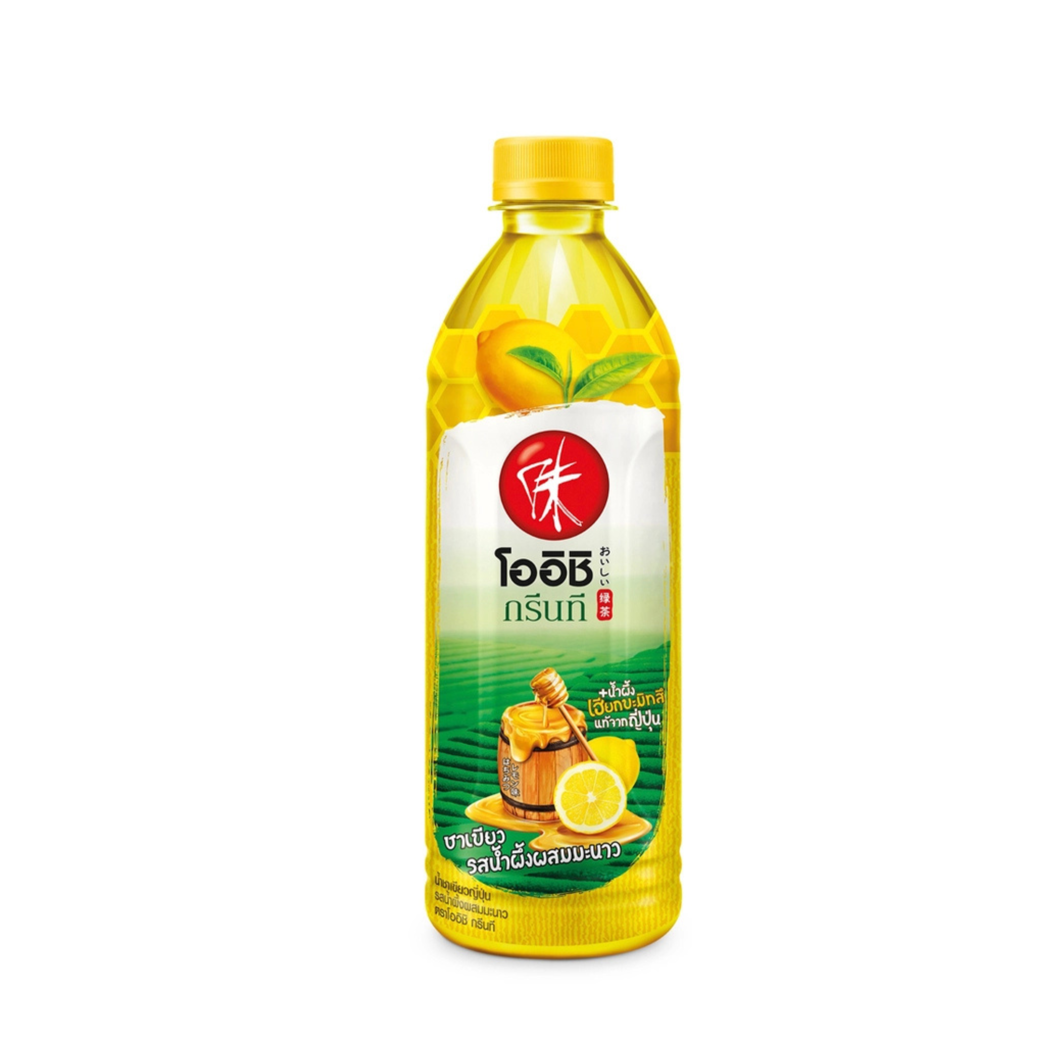 Oishi Green Tea Honey&Lemon 500ml โออิชิ รสน้ำผึ้งมะนาว